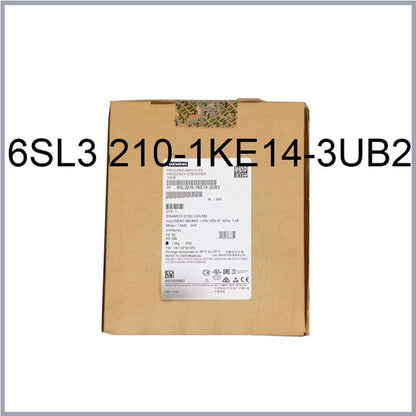 Siemens 6SL3210-1KE14-3UB2 SINAMICS G120C frequency converter in box, industrial automation part.