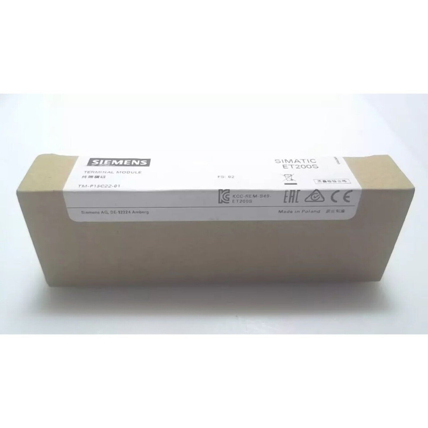 Siemens SIMATIC ET200S Terminal Module box, industrial automation part, made in Poland