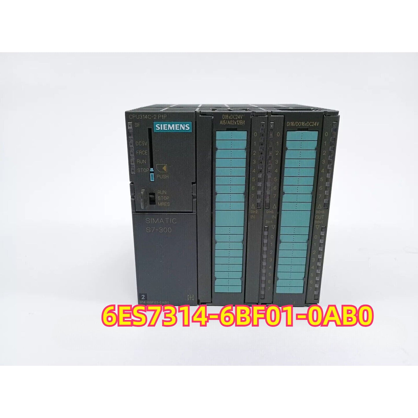 Siemens SIMATIC S7-300 CPU 314C-2 PTP PLC module, model 6ES7 314-6BF01-0AB0, industrial automation part.