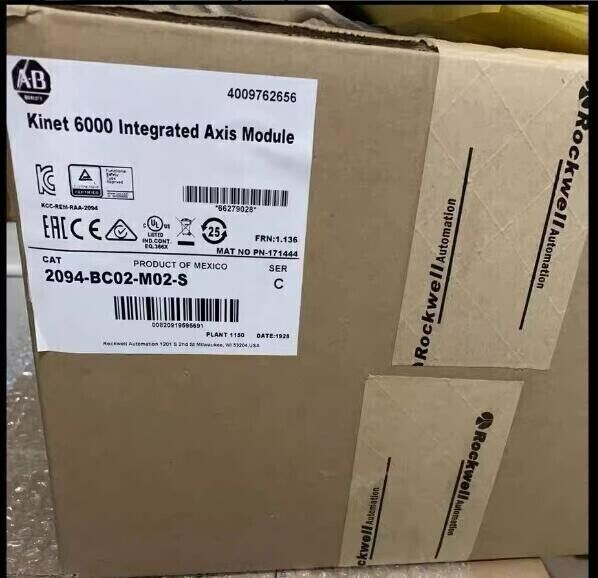 Allen-Bradley 2094-BC02-M02-S Kinetix 6000 15kW/15A Integrated Axis Module NEW