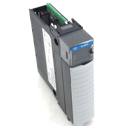 Allen-Bradley 1756-IB16 ControlLogix DC Input Module, showing DC Input label, black and gray housing.
