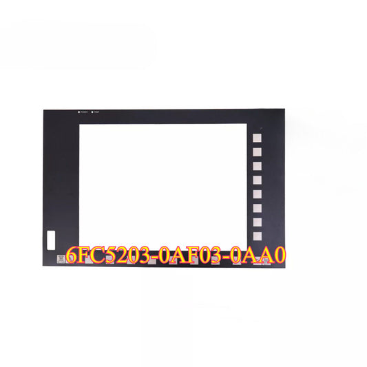 Siemens SINUMERIK operator panel 6FC5203-0AF03-0AA0, black frame, white background