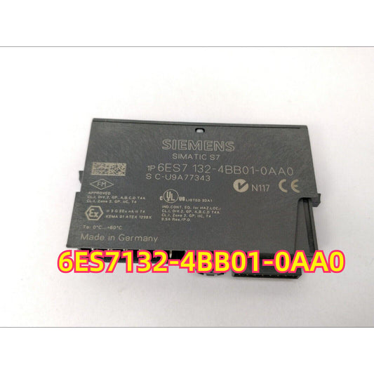 Siemens SIMATIC S7 PLC Module 6ES7 132-4BB01-0AA0, gray industrial automation part, Made in Germany