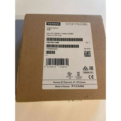 Siemens SITOP PSU100L power supply, 6EP1332-1LB00, industrial automation equipment, product details.