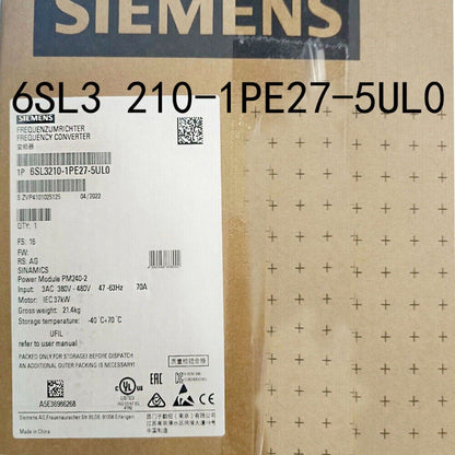 SINAMICS G120P | Siemens | 6SL3210-1PE27-5UL0 6SL3210-1PE27-5UL0 SINAMICS G120 POWER MODULE