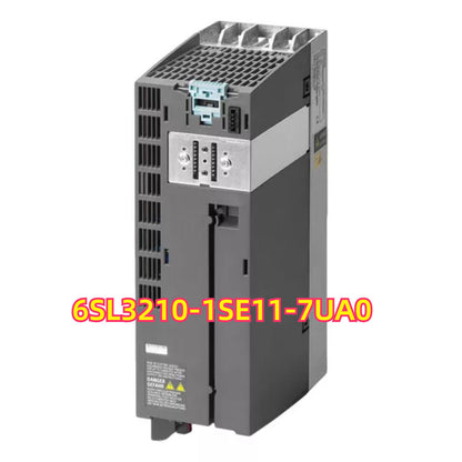 Siemens SINAMICS PM340 VFD, model 6SL3210-1SE11-7UA0, grey industrial converter