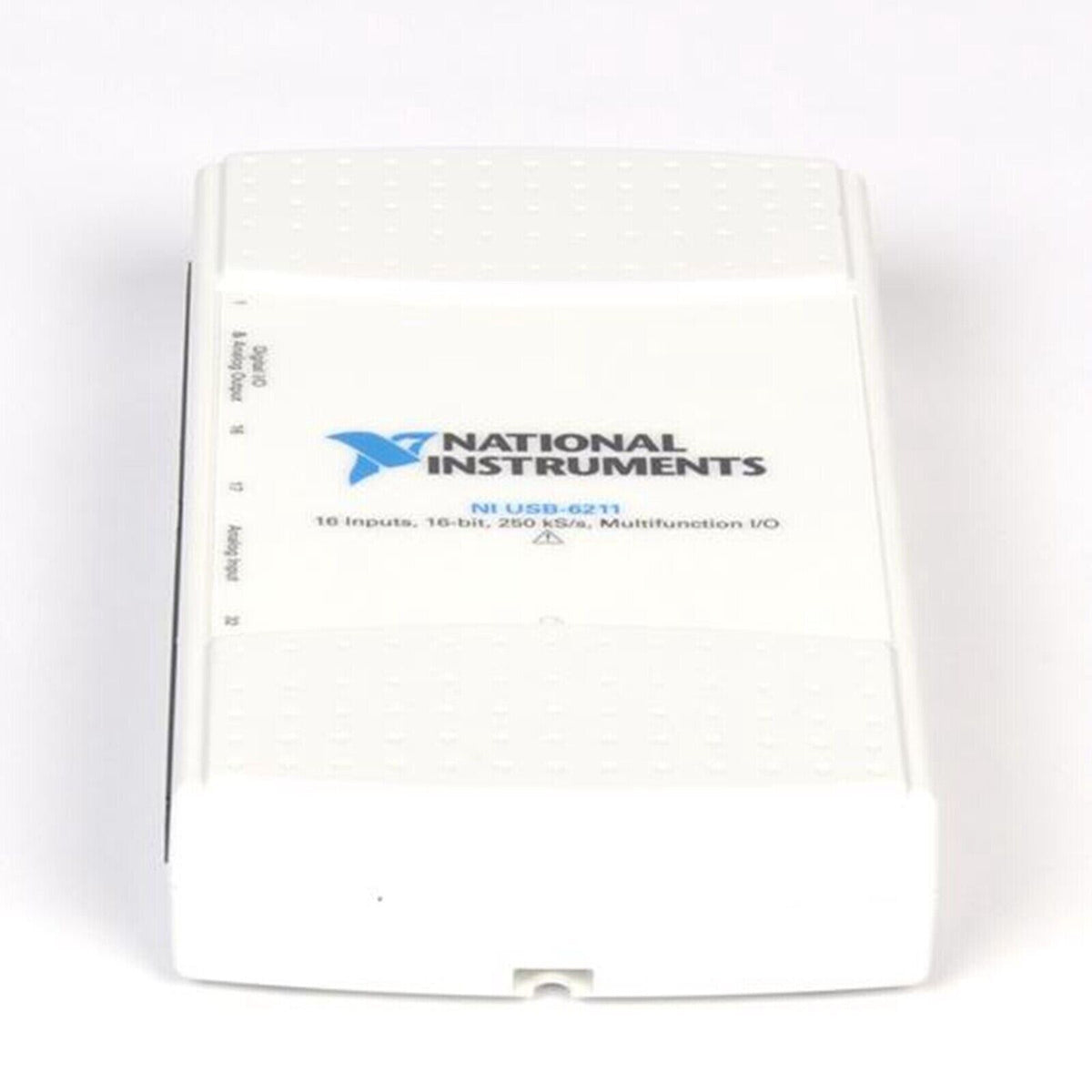 National Instruments USB-6211 Multifunction I/O Device, white enclosure with brand logo, digital & analog inputs/outputs.