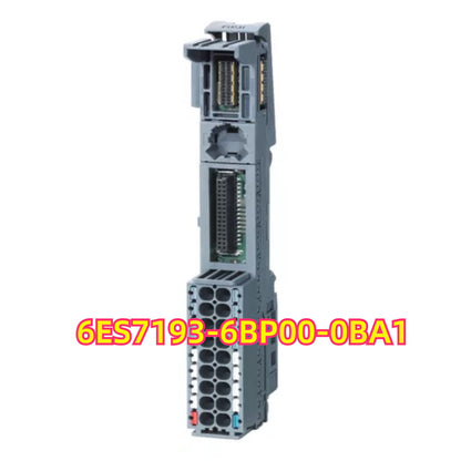 Siemens SIMATIC ET 200SP BaseUnit 6ES7193-6BP00-0BA1, grey, modular design for industrial automation.