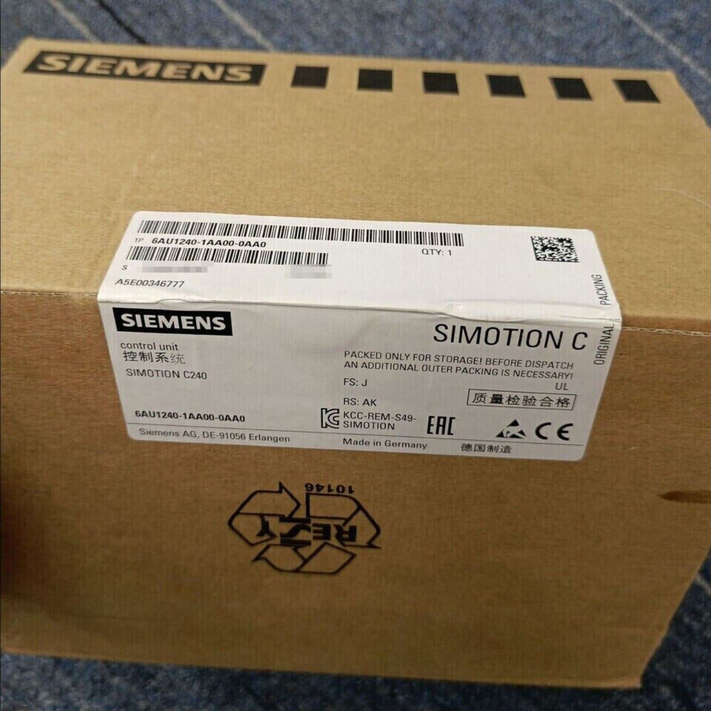 New Siemens 6AU1 240-1AA00-0AA0 6AU1240-1AA00-0AA0 SIMOTION C240 Motion control