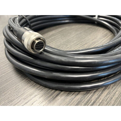 FANUC A05B-2601-H330 teach pendant cable, 10M, black cable with connector.