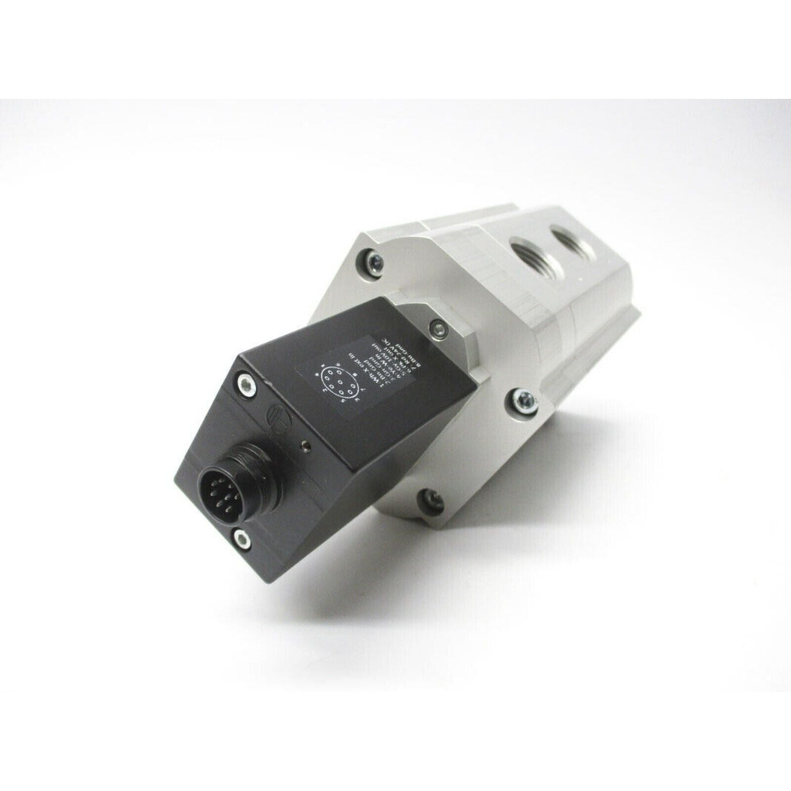 Festo MPPE-3-1/2-10-010-B Controller. Silver body, black connector, industrial automation part.