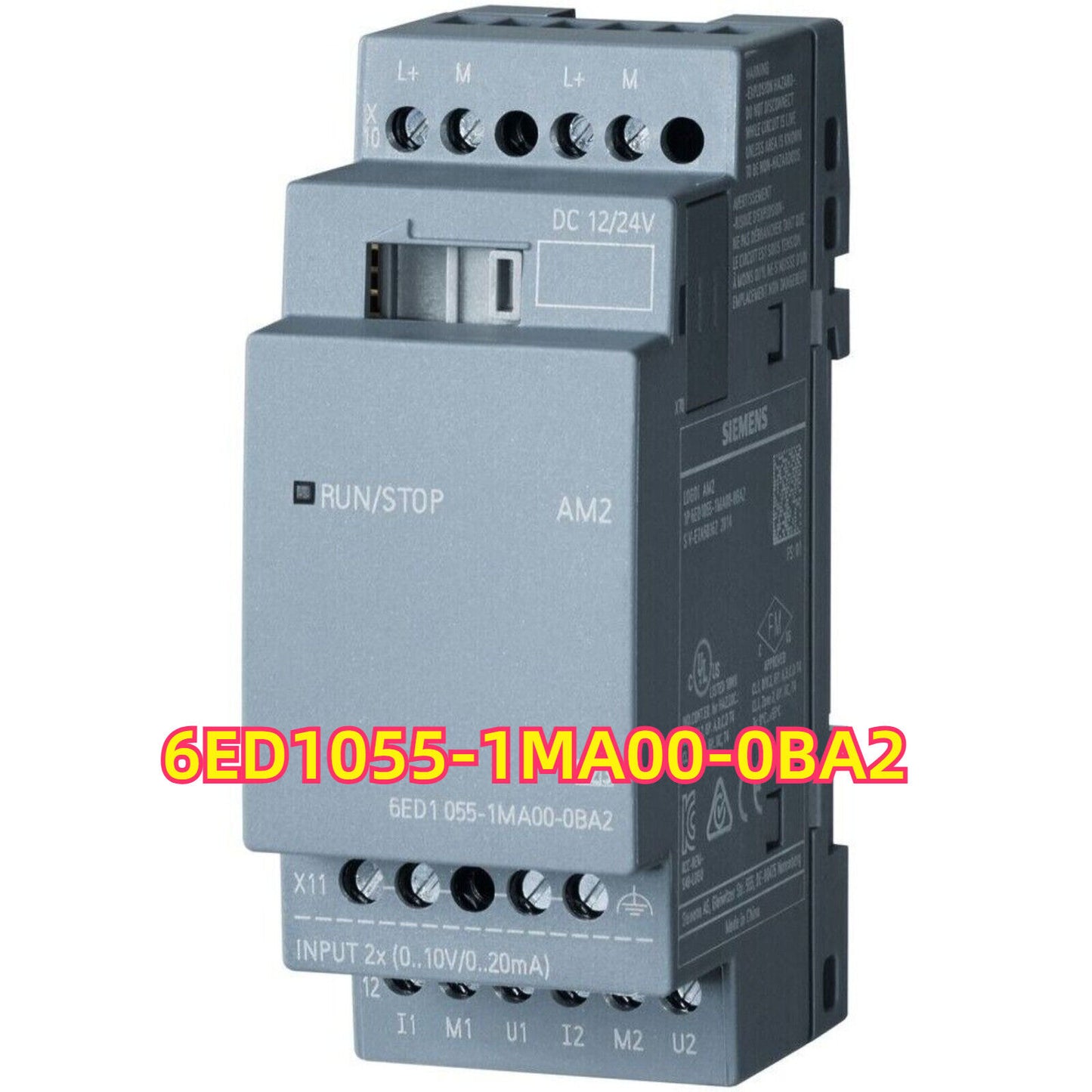 Siemens LOGO! 8 6ED1055-1MA00-0BA2 Digital Expansion Module, 24V DC, 8 Inputs/8 Relay Outputs