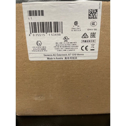 Siemens SITOP PSU100S Power Supply box with certifications and labels, industrial automation part.