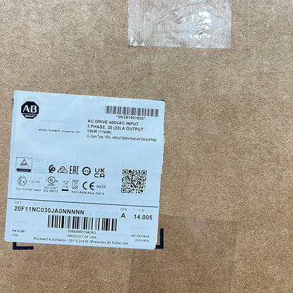 Allen-Bradley Powerflex 753 15kw AC Drive 20F11NC030JA0NNNNN NEW IN BOX