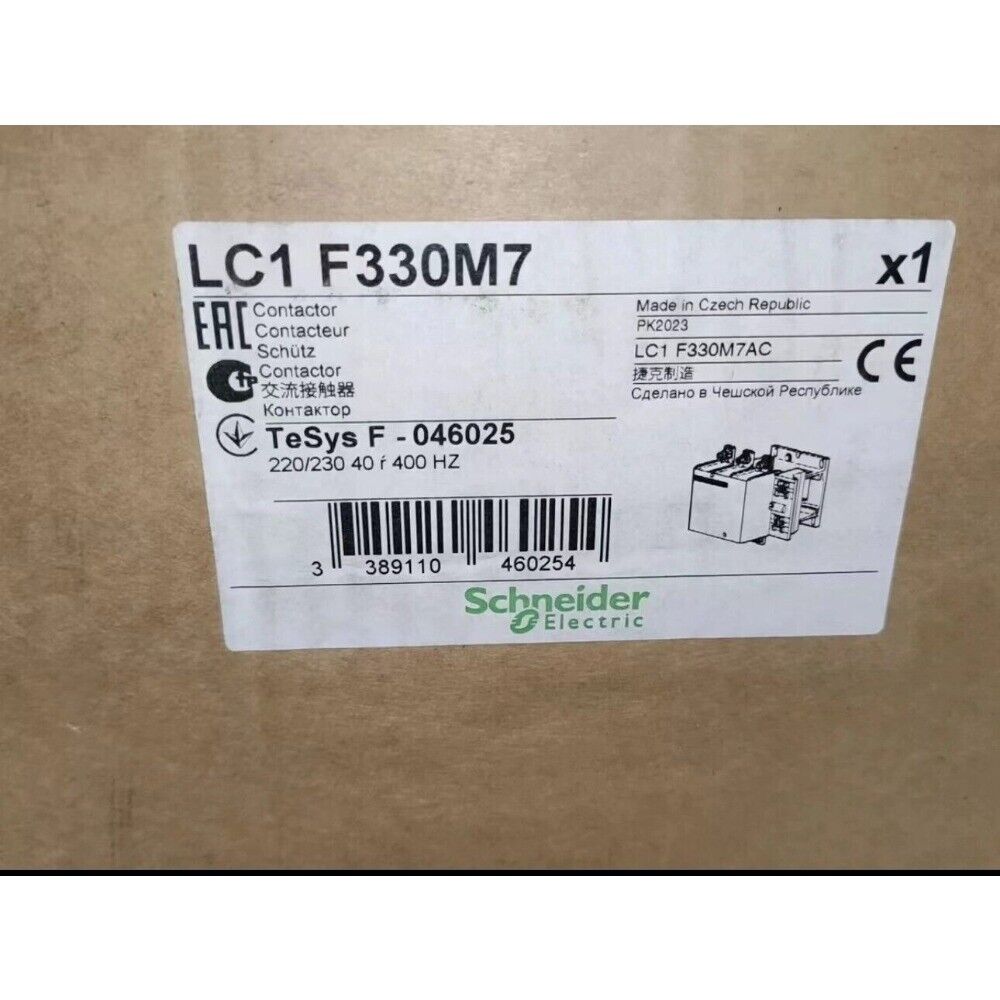 Schneider Electric LC1 F330M7 Contactor, industrial automation part, Czech Republic made