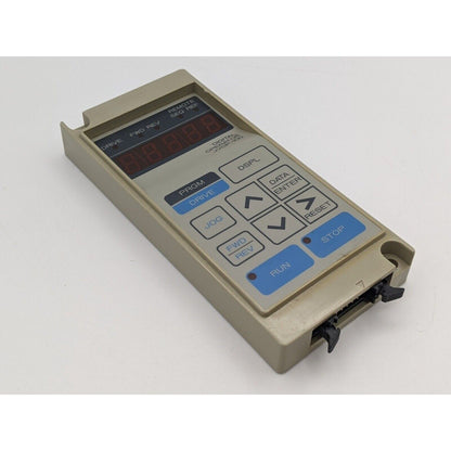 Yaskawa JVOP-100 Digital Operator Keypad, for Varispeed Series, with LED display and buttons.