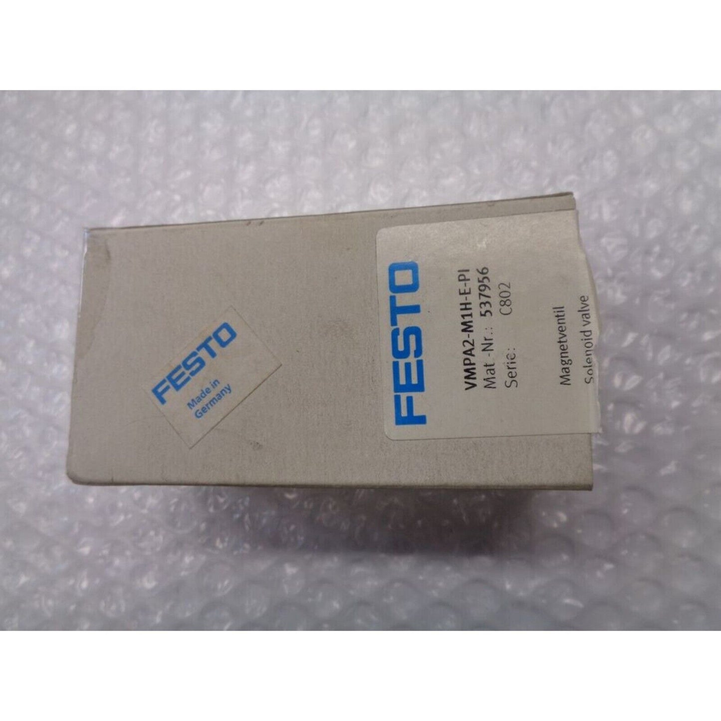 Festo VMPA2-M1H-E-PI solenoid valve, industrial automation component, Made in Germany, C802 series