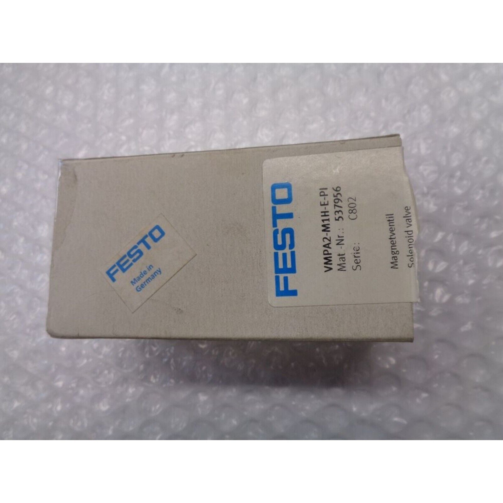 Festo VMPA2-M1H-E-PI solenoid valve, industrial automation component, Made in Germany, C802 series