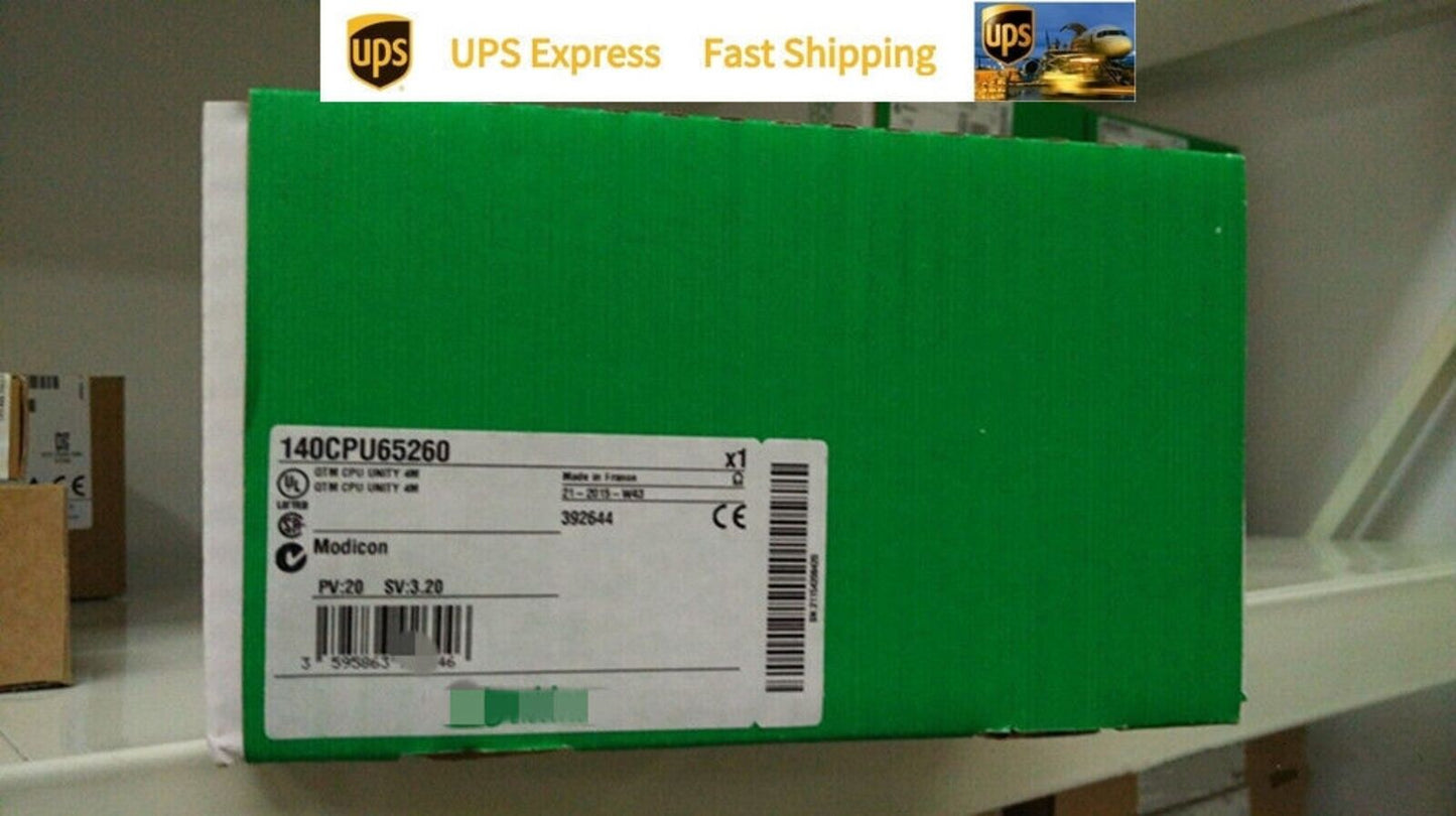 Schneider 140CPU65260 Unity Processor Module Box with UPS Fast Shipping.