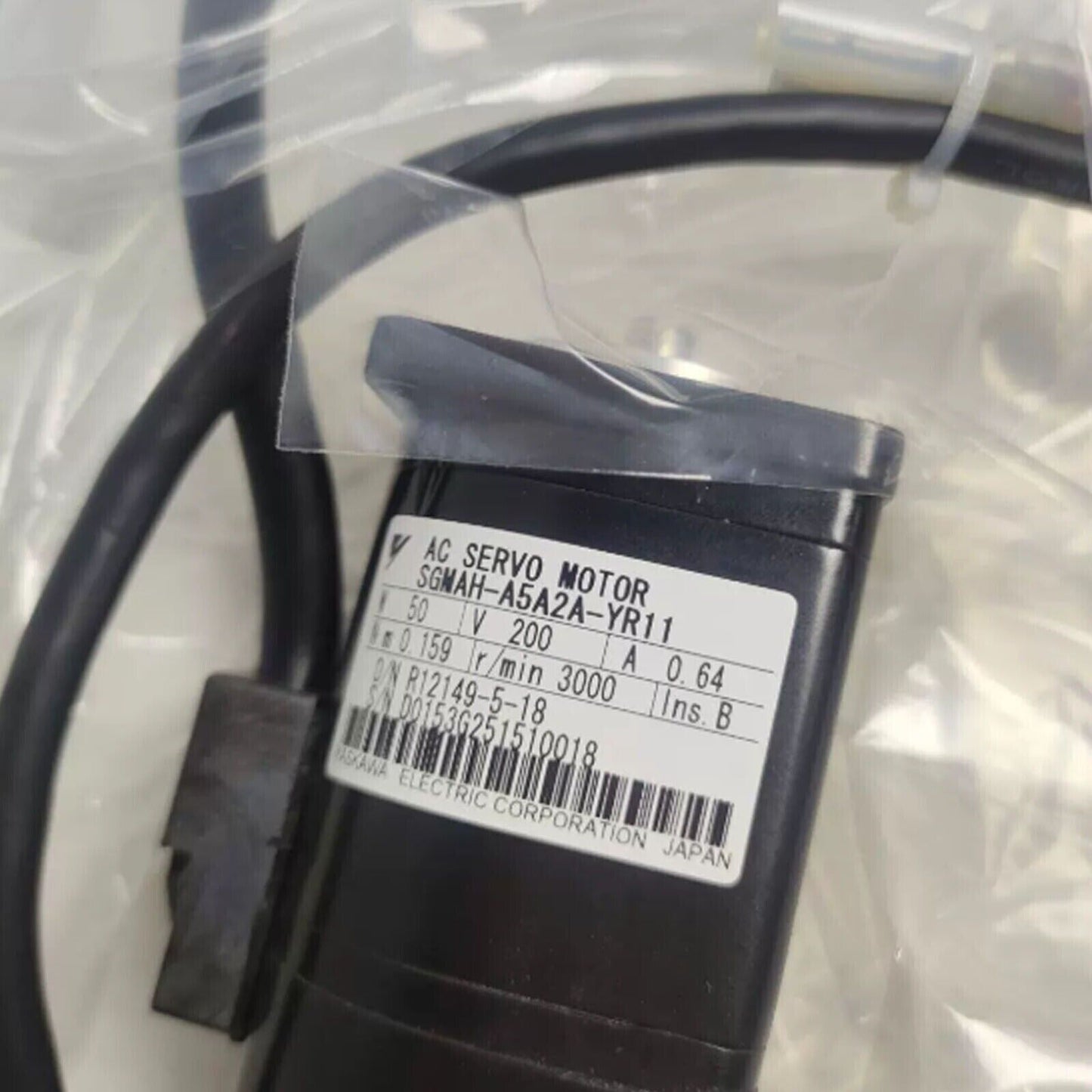 Motor | YASKAWA | 1PCS  SGMAH-A5A2A-YR11 Servo Motor New