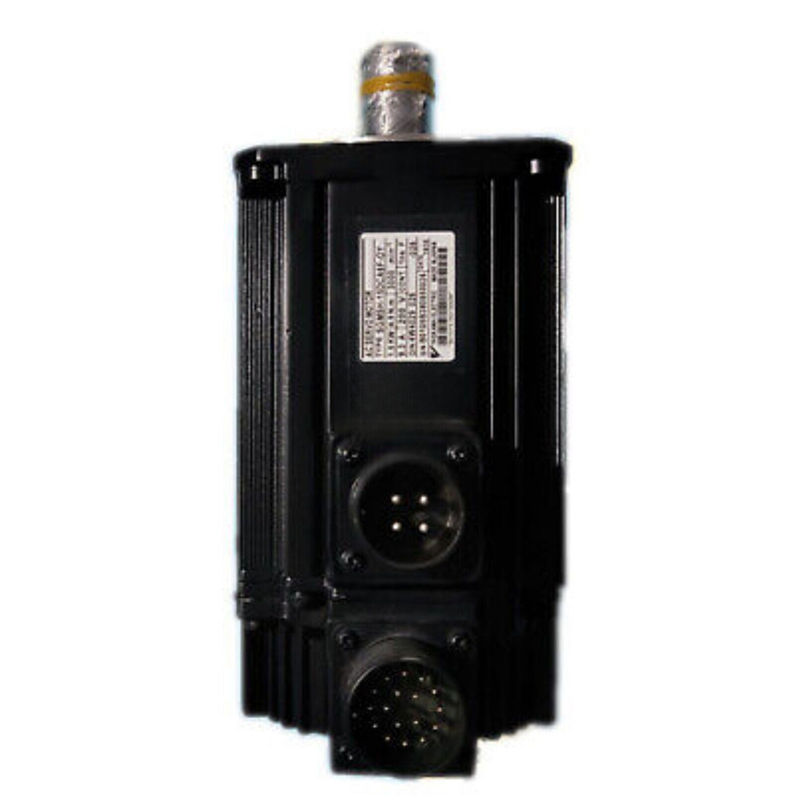 YASKAWA SGMSH-15DCA6F-OY Servo Motor, black, industrial automation part, with connectors and label detail.