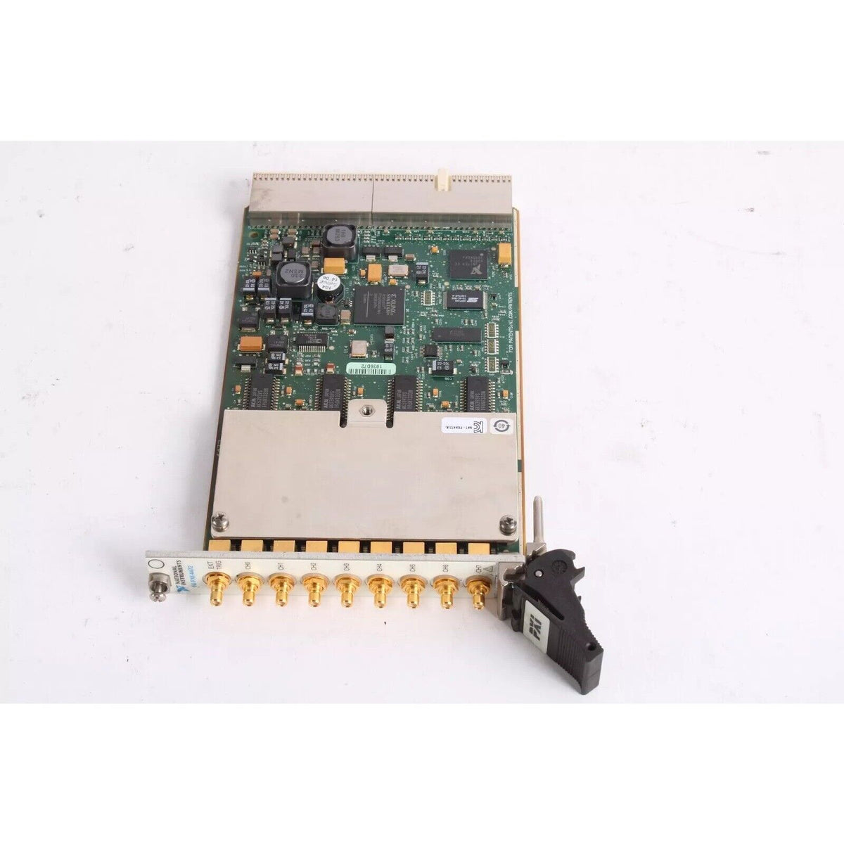 PXI-4472 sound and vibration module by National Instruments. Data acquisition hardware with connectors.