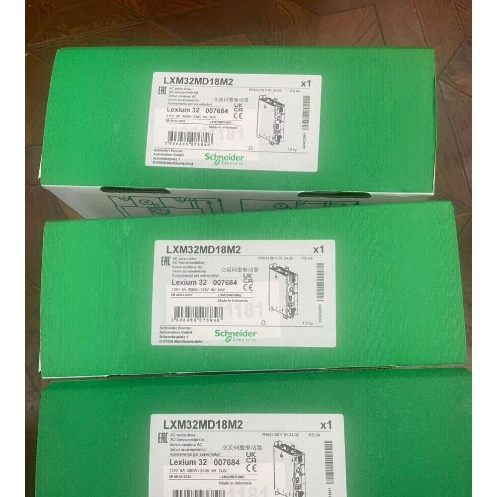 Schneider Electric LXM32MD18M2 servo controller packaging, industrial automation part, new original