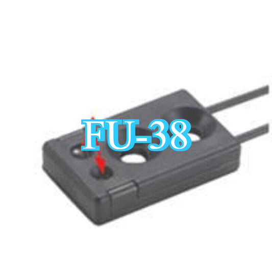 Keyence FU-38 Fiber Optic Sensor, Black Sensor with text FU-38