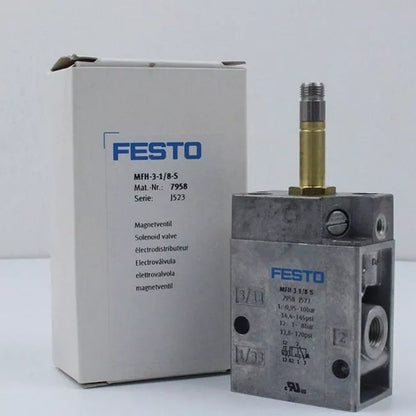 Festo MFH-3-1/8-S Solenoid Valve, industrial automation part, pneumatic component.