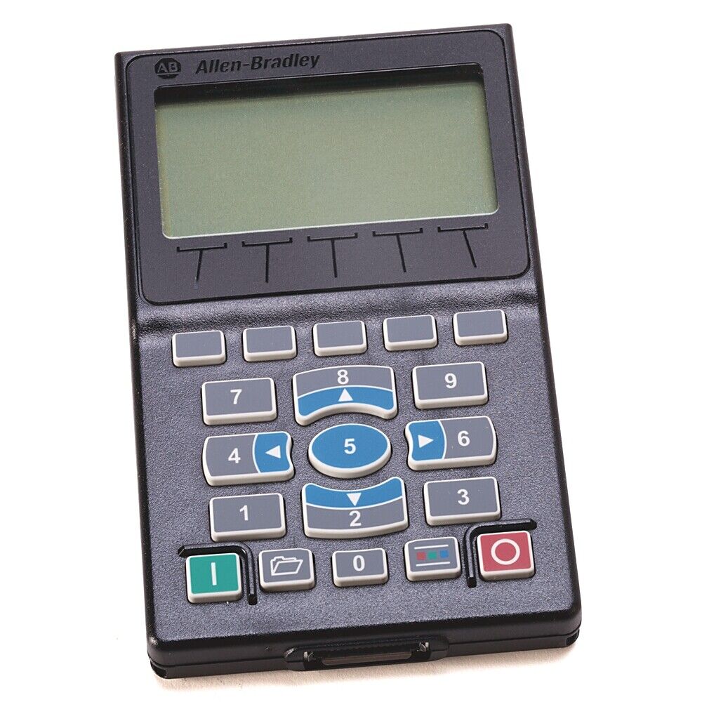 Allen-Bradley 20-HIM-A6 Powerflex Module. Black handheld keypad with numeric keys and display.