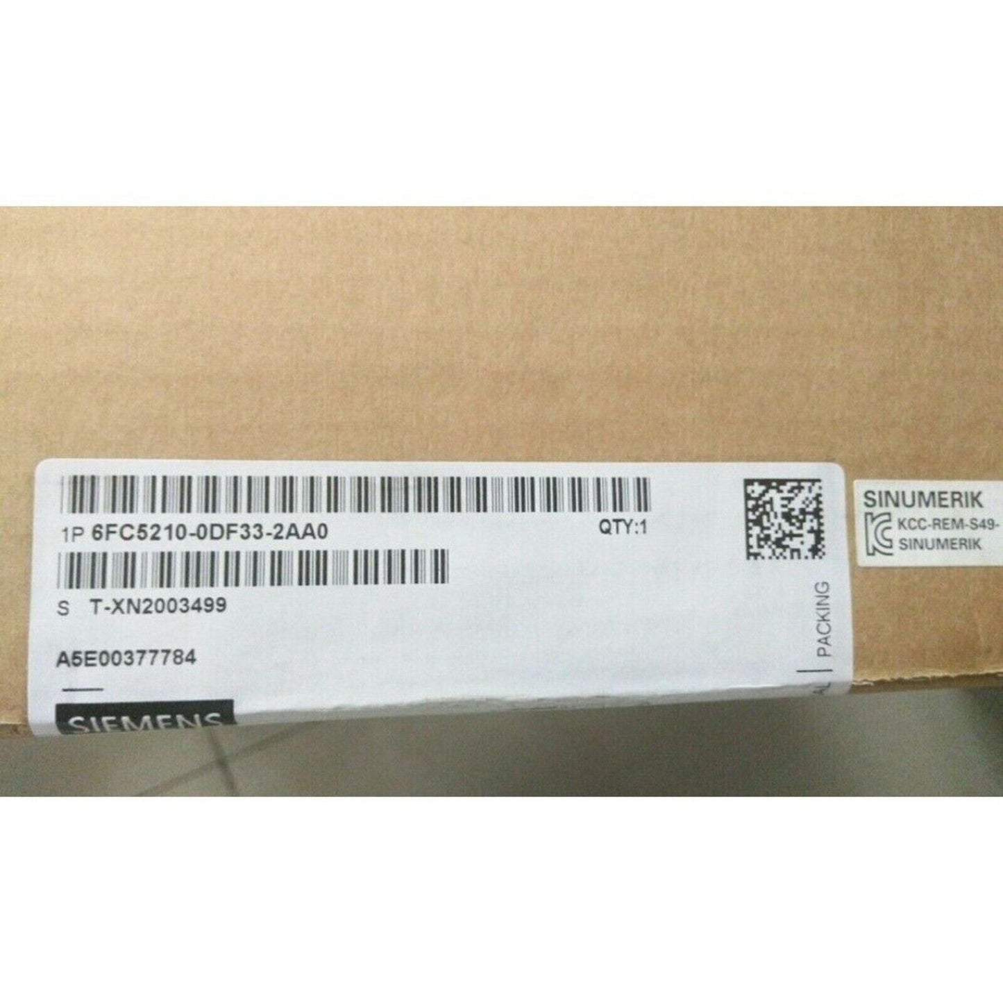 Siemens SINUMERIK PCU 50.3-P PLC Module 6FC5210-0DF33-2AA0, Industrial Automation Part - Packing Label