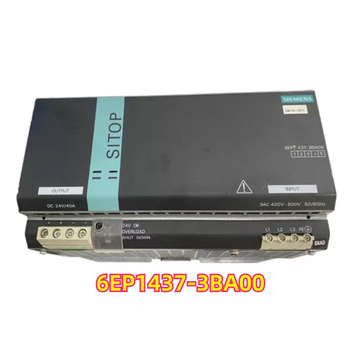 Siemens SITOP Modular Power Supply 6EP1437-3BA00, industrial automation part.