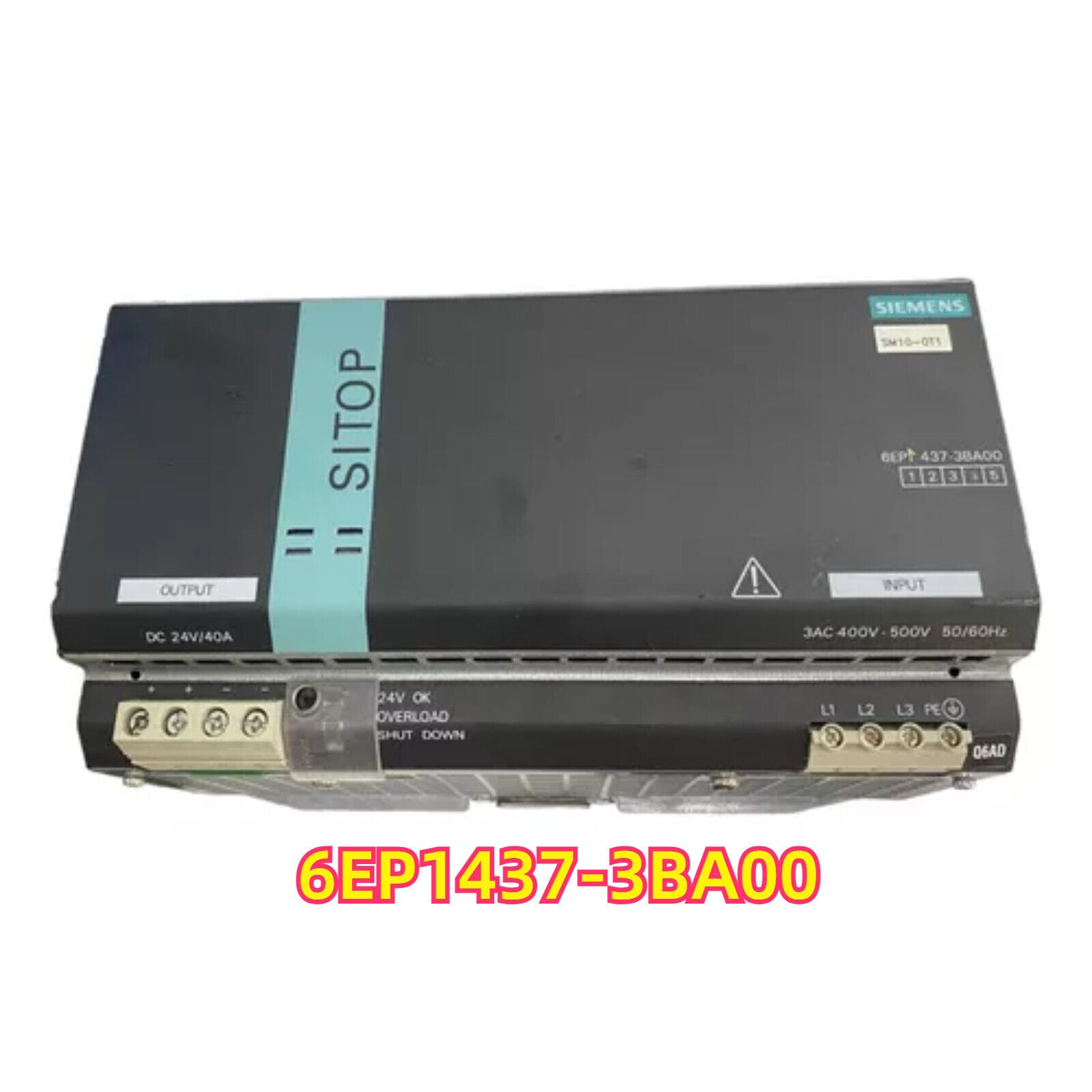 Siemens SITOP Modular Power Supply 6EP1437-3BA00, industrial automation part.