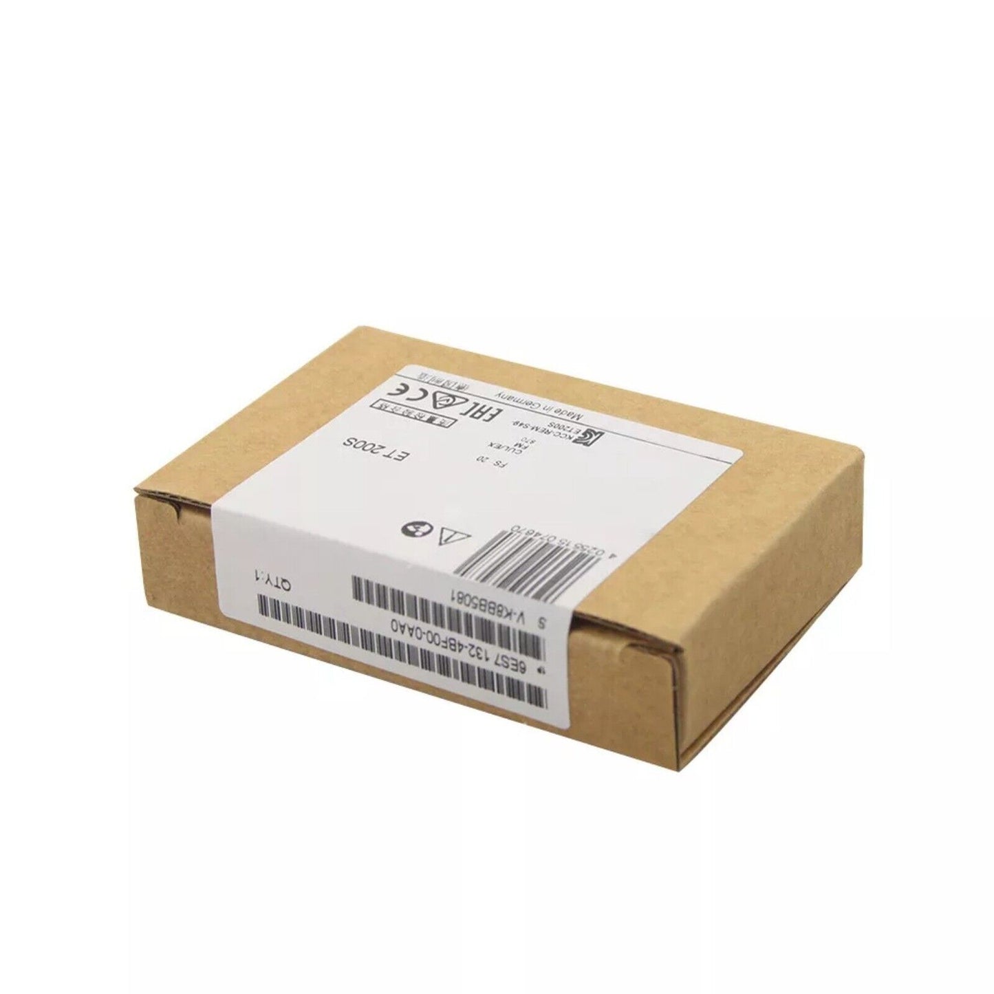 Siemens SIMATIC ET 200S 6ES7132-4BF00-0AA0 digital output module in packaging, industrial automation part.