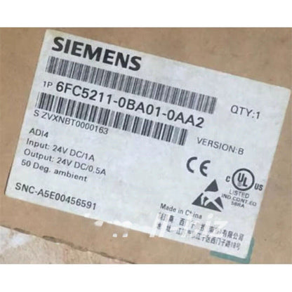 Siemens 6FC5211-0BA01-0AA2 industrial automation part, featuring specifications and certifications, QTY:1.