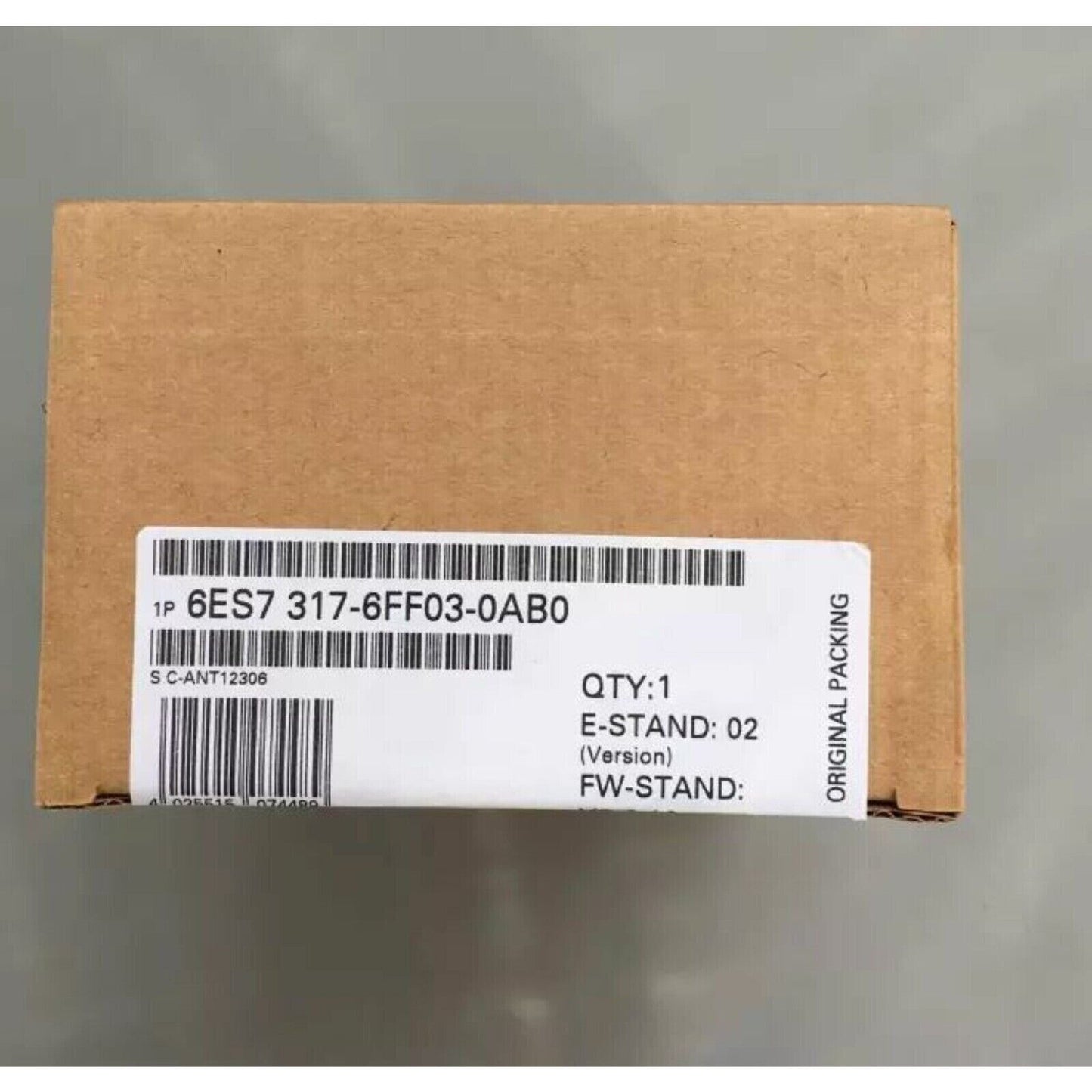 Siemens SIMATIC S7-300 PLC module 6ES7317-6FF03-0AB0 in original packaging, industrial automation part.