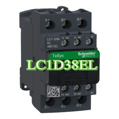 Schneider Electric LC1D38EL Contactor, 38A 48VDC, TeSys series, new product