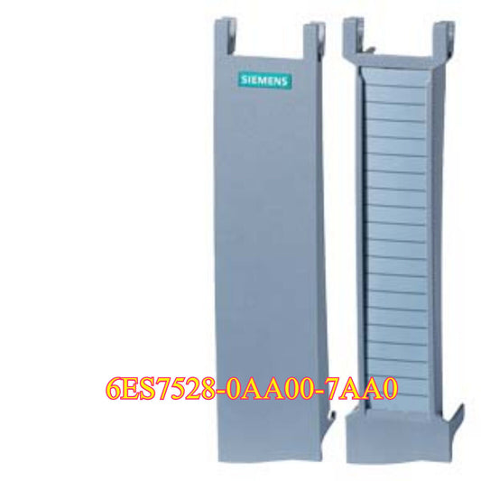 Siemens PLC Front Door 6ES7528-0AA00-7AA0, gray industrial automation part with Siemens logo.