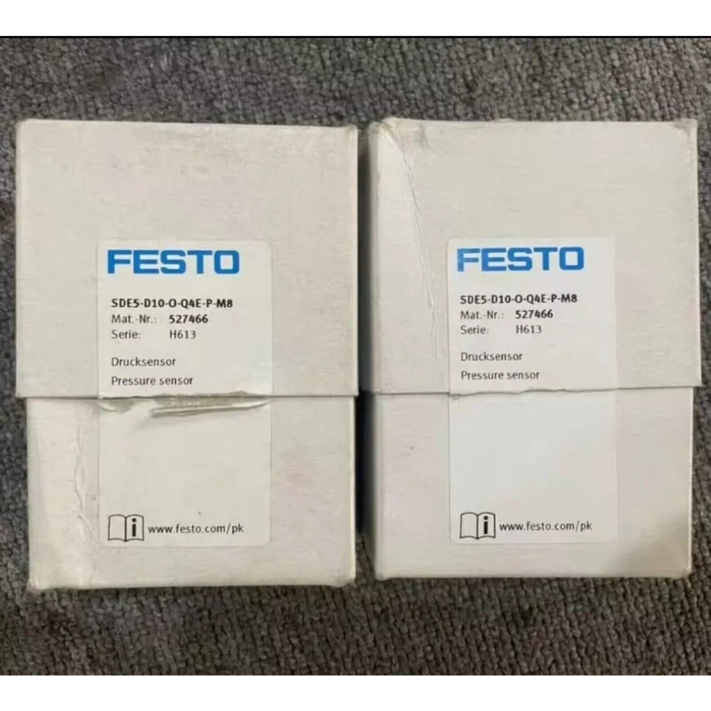 Sensor | Festo | SDE5-D10-O-Q4E-P-M8 527466 Pressure Sensor