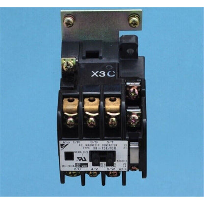 Yaskawa HI-15E2TCU AC Magnetic Contactor, industrial automation part, black and gold