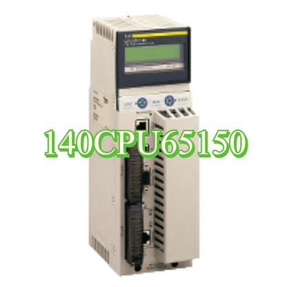 Schneider 140CPU65150 PLC Module, industrial automation equipment, front view