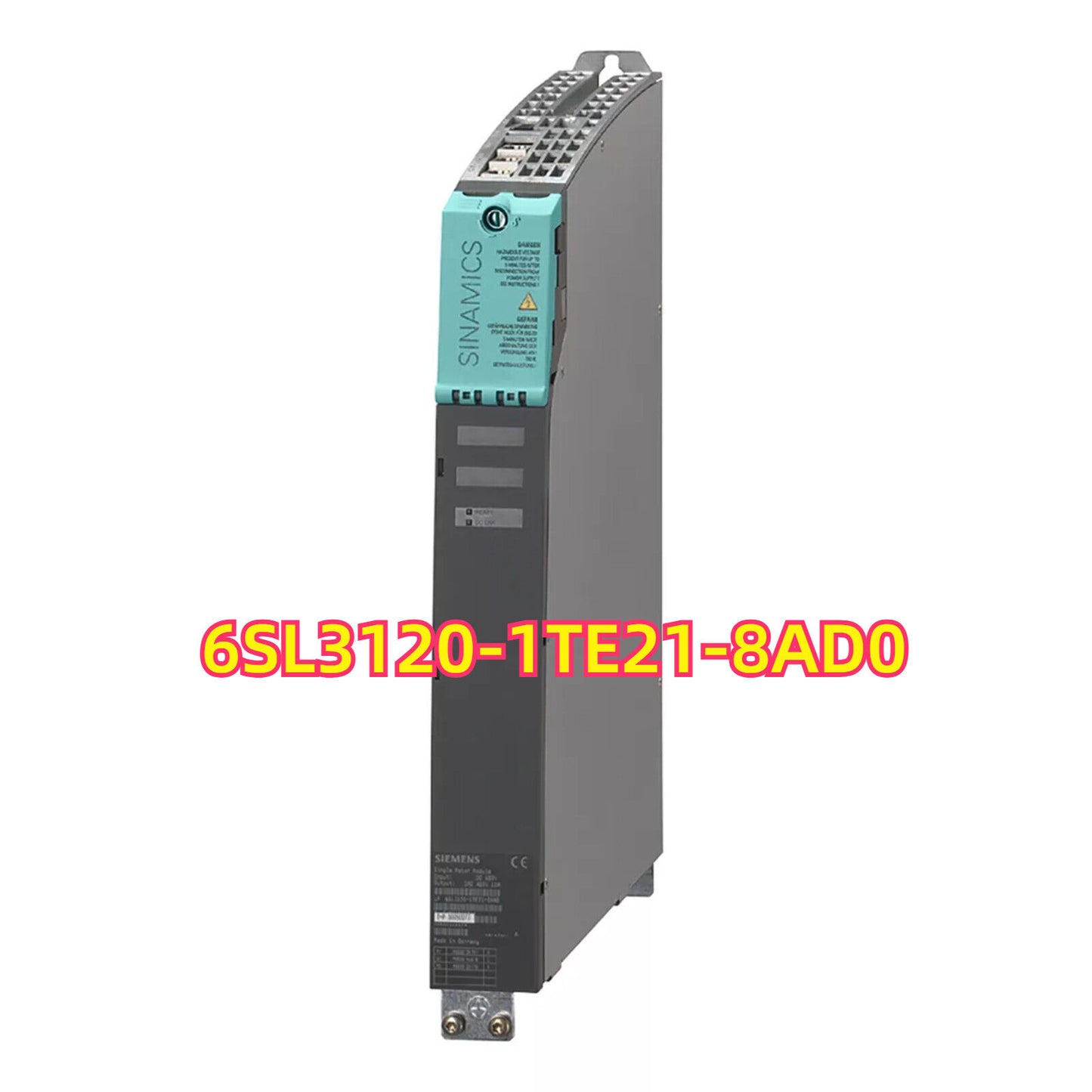 Siemens SINAMICS S120 single motor module 6SL3120-1TE21-8AD0, industrial automation part