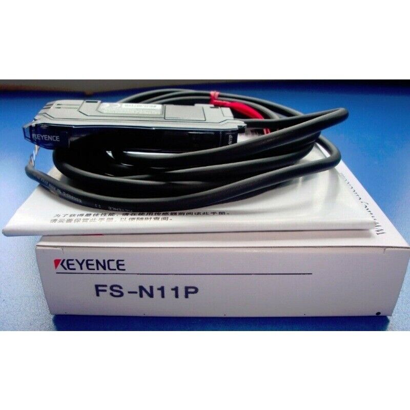 Keyence FS-N11P Fiber Optic Sensor, New in Box, Industrial Automation Equipment