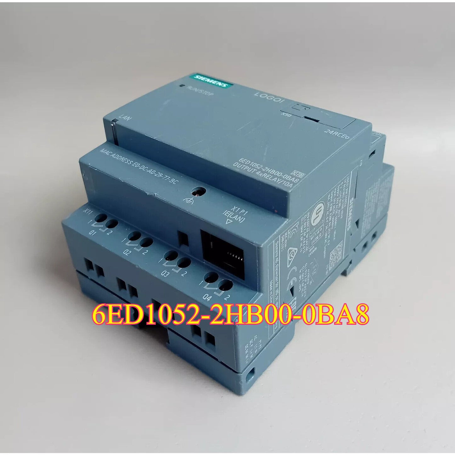 Siemens LOGO! 6ED1052-2HB00-0BA8 PLC Module, Grey, for Industrial Automation