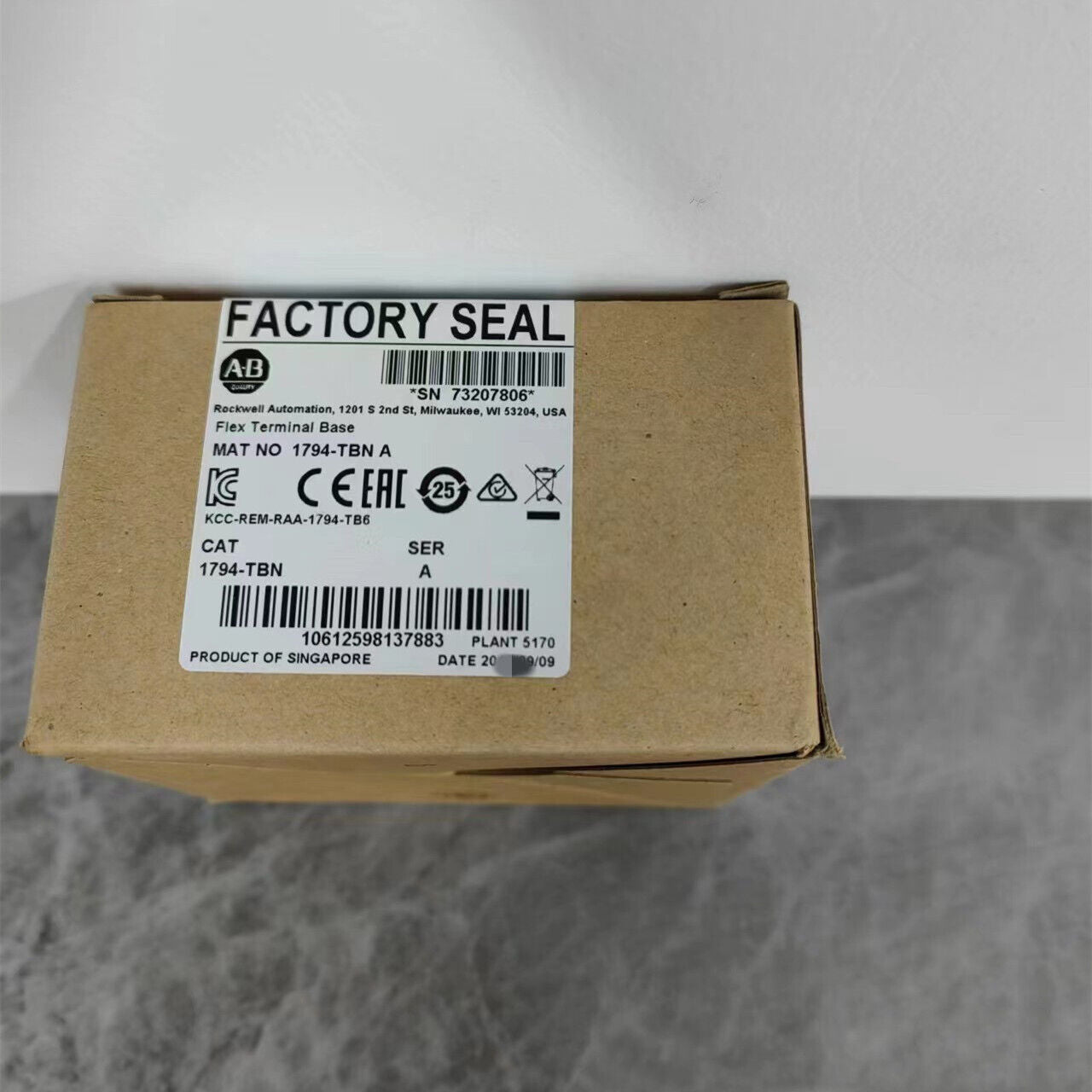 New Factory Sealed AB 1794-TBN Flex Terminal Base AB 1794TBN In Stock Fast Ship