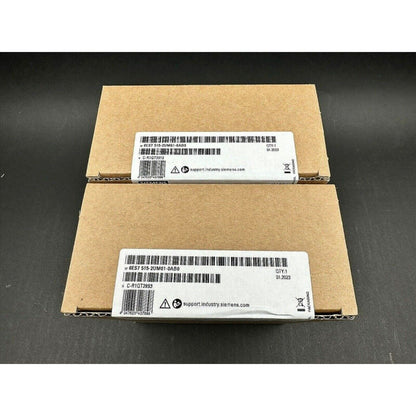 Siemens S7-1500 PLC module packaging, 6ES7 515-2UM01-0AB0, industrial automation part, with QTY:1 and date 01..