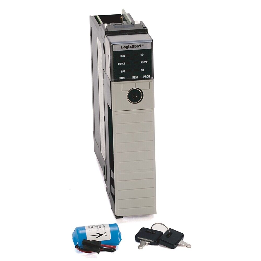 Allen-Bradley 1756-L61 SER B ControlLogix PLC Module, with battery and keys, industrial automation part