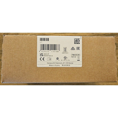 Siemens SITOP PSU6200 power supply packaging, Made in Austria. Industrial automation part.