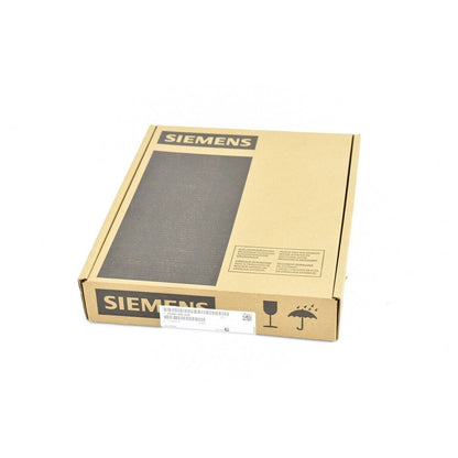 Siemens industrial automation part in cardboard box. SINAMICS CU320-2 PN PLC control unit package, brown box with text.