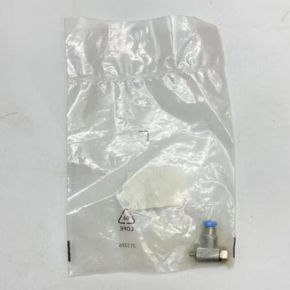 Festo GRLA-M3-QS-3 one-way flow control valve in a plastic bag